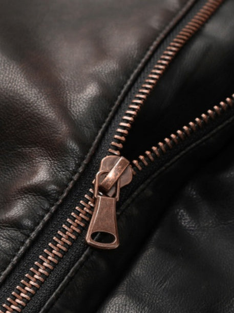 Post-apocalyptic Locomotive Leather Jacket