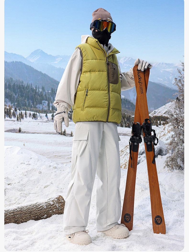 Outdoor Windproof Thickening Ski Water-repellent Keep Warm Cargo Trousers