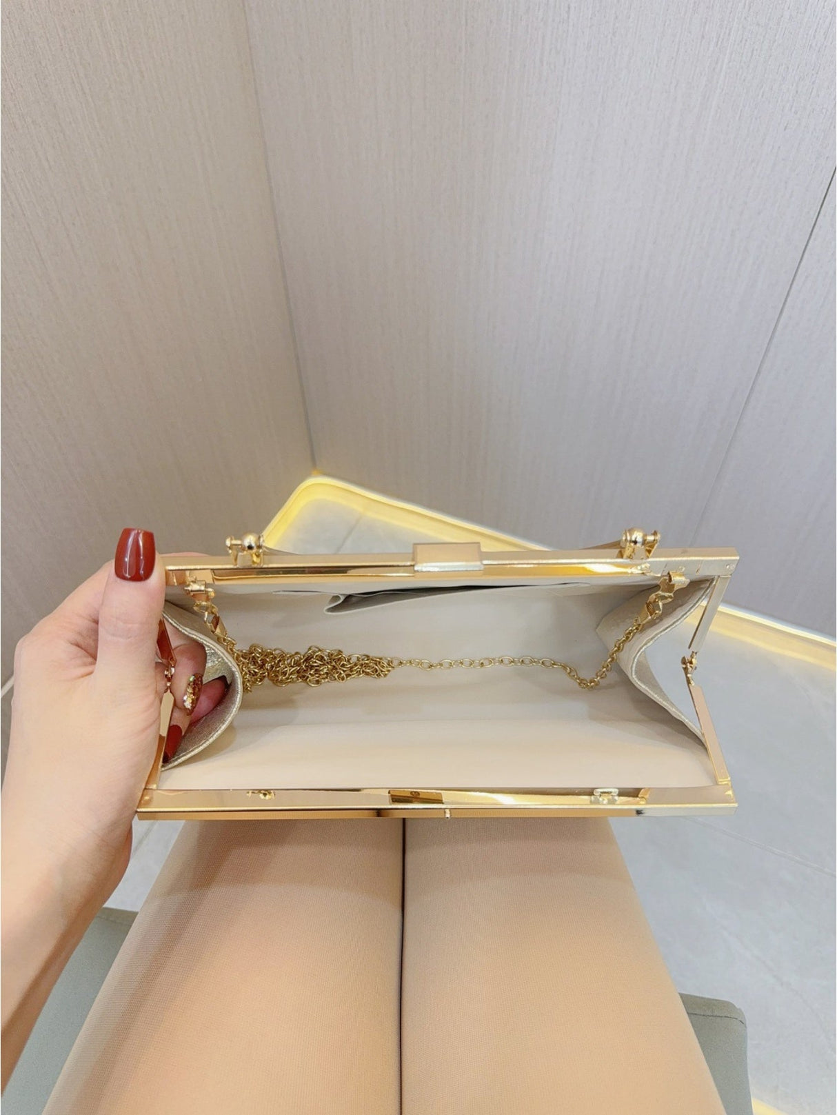 Liber Four Seasons ACC Sequin Pleated Bag