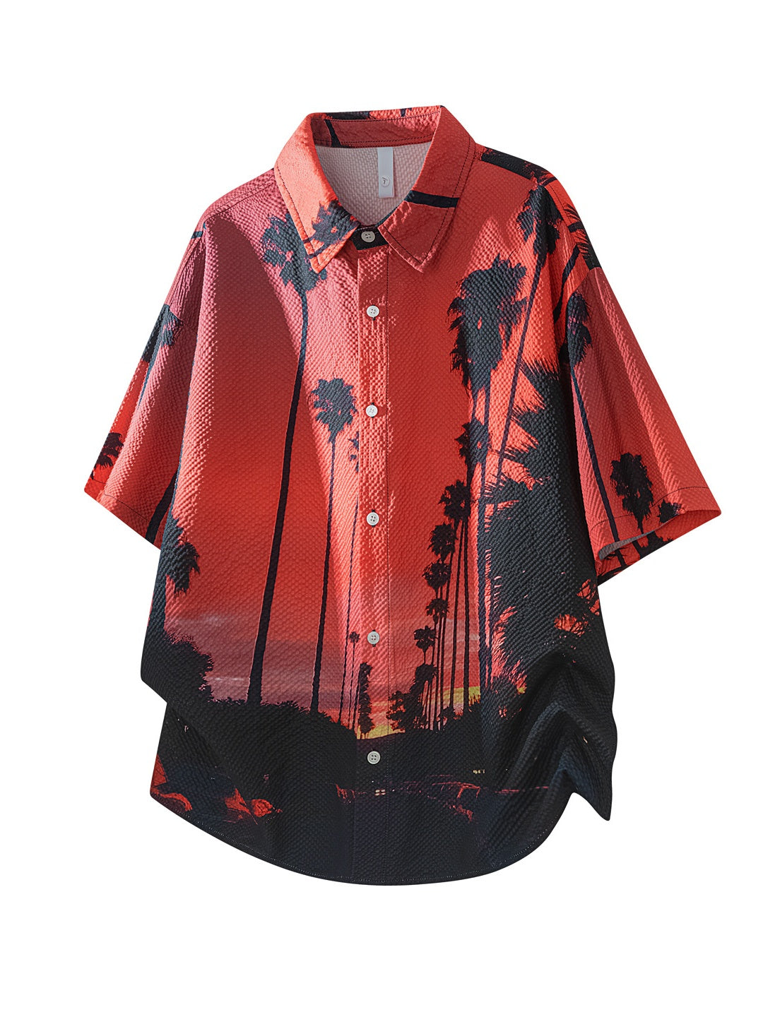 Printed Leisure Loose-fit Beach Shirts