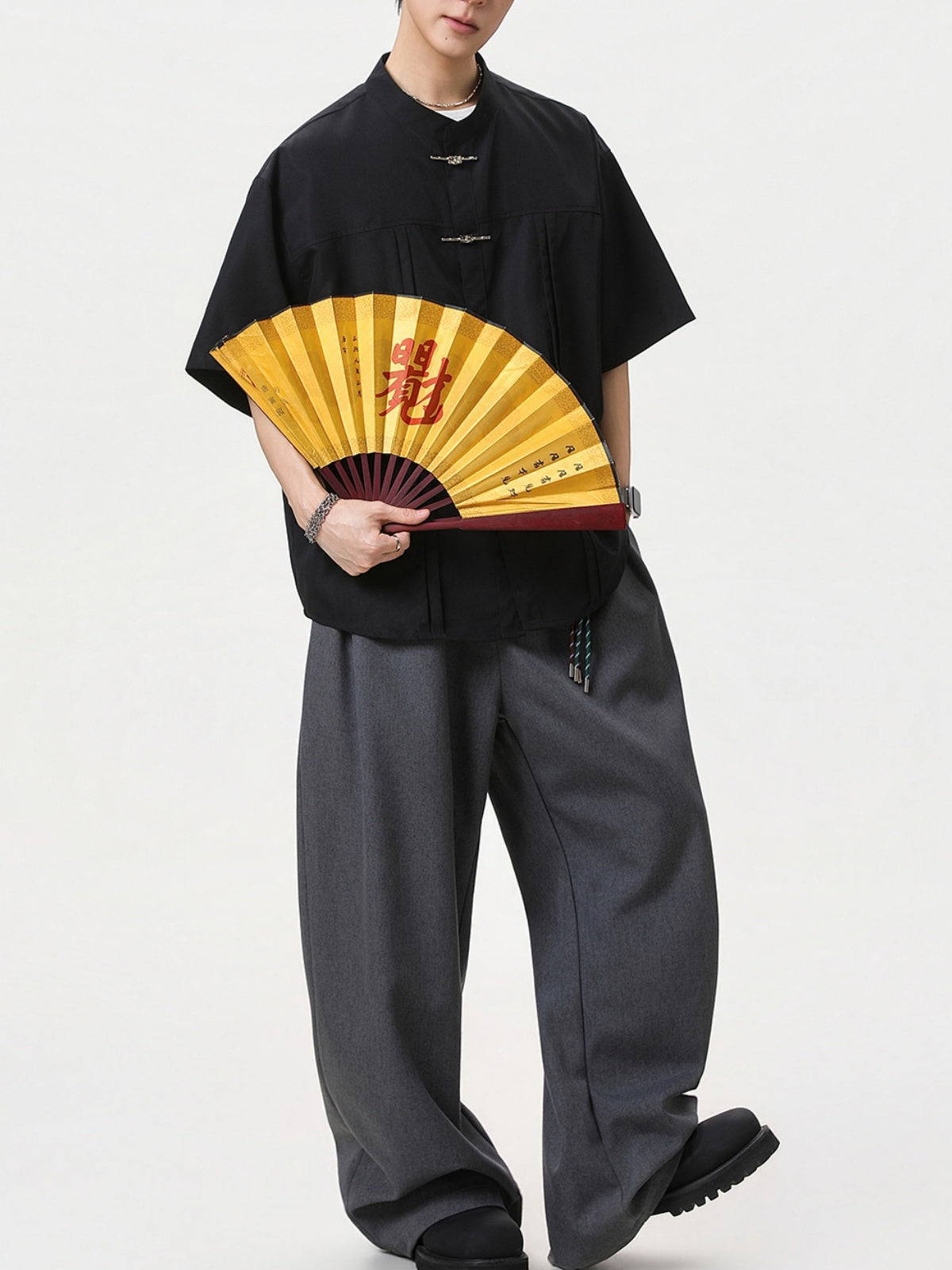 New Chinese Style Chinese Knot Tang Suit Shirts