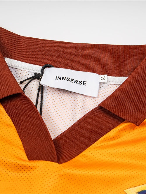 Cartoon Printed Loose-fit Breathable Mesh Polo Shirts