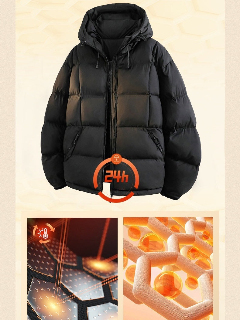 Hooded Thickening Keep Warm Cotton-padded Clothes Coat