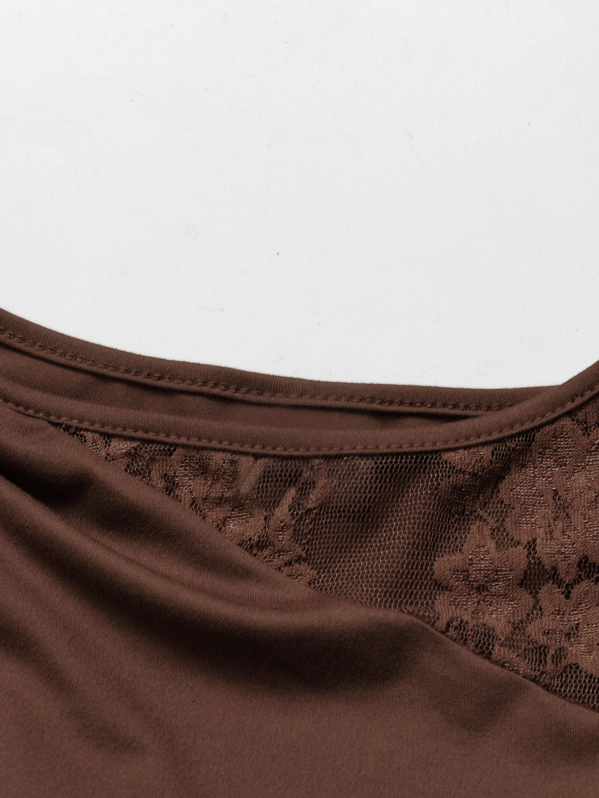 Lace-trimmed, Openwork Long-sleeved Dress