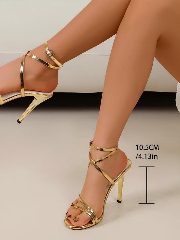 Sexy Cross-strap High-heeled Sandals