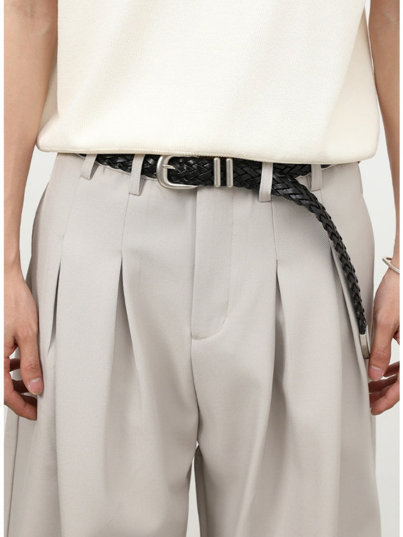 Classic Wide-leg A-shape Dress Pants Pants