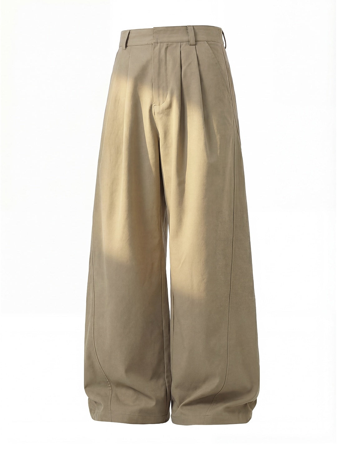 Segmentation Gathering Loose-fit Straight-fit Pants
