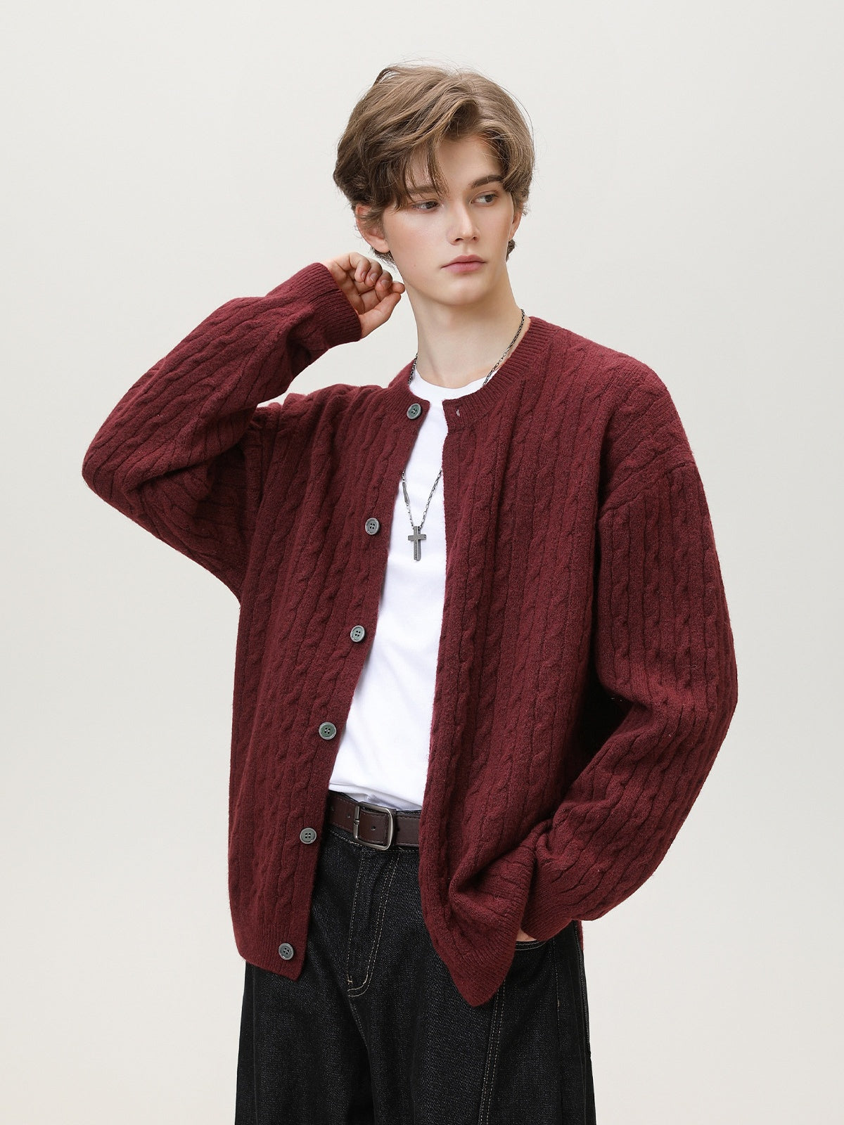 4 Colors Round Neck Cardigans