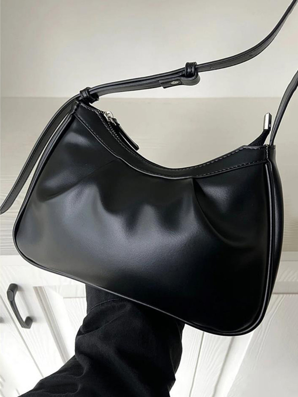 Pleated Shoulder Bag
