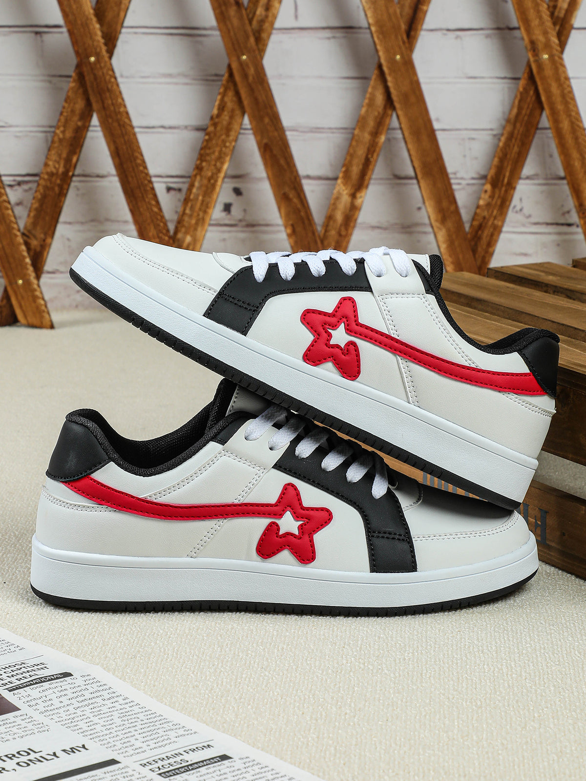 Color-blocked Unisex Casual Sneakers