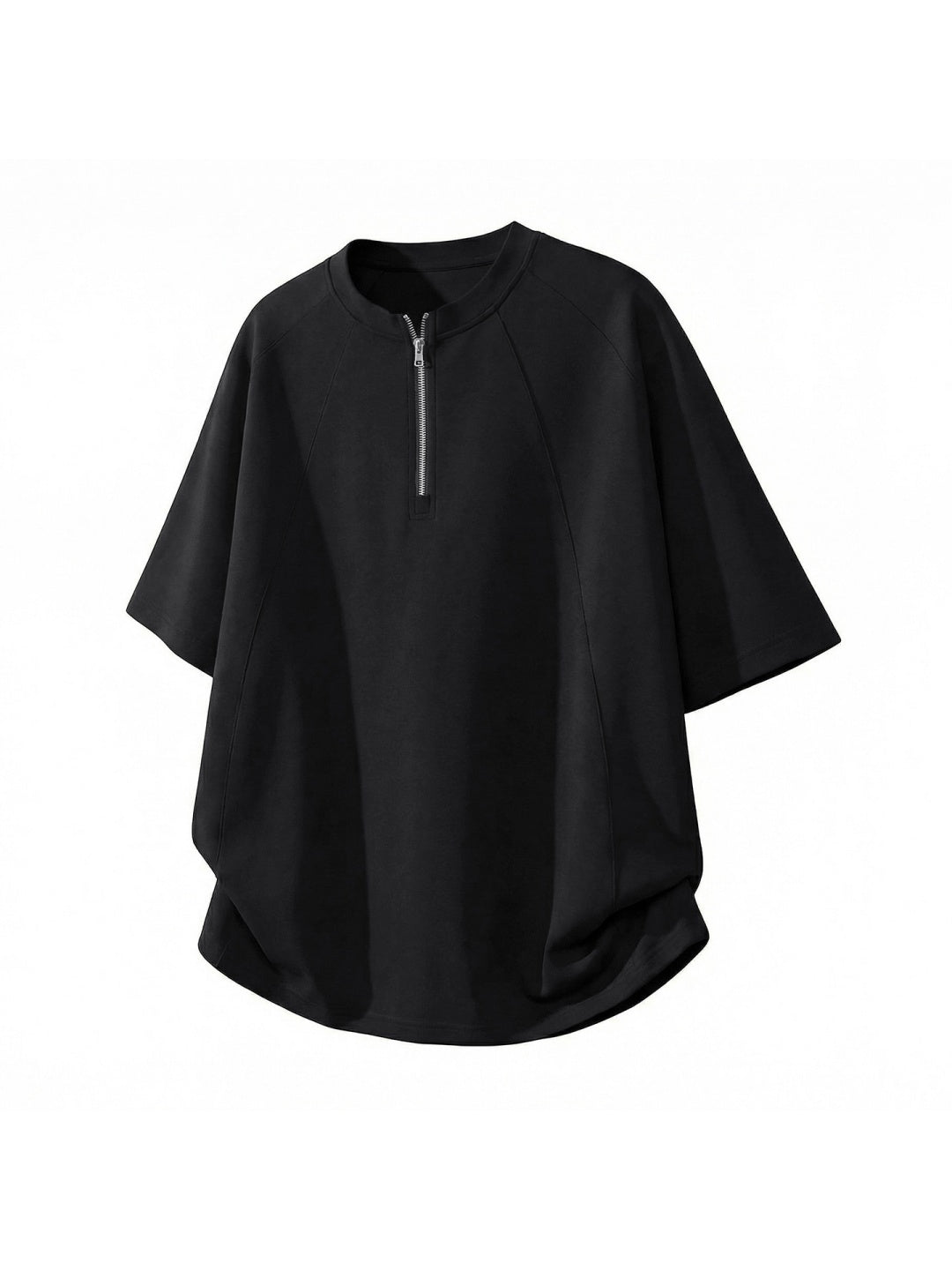 Half Zipper Stereo T-shirts