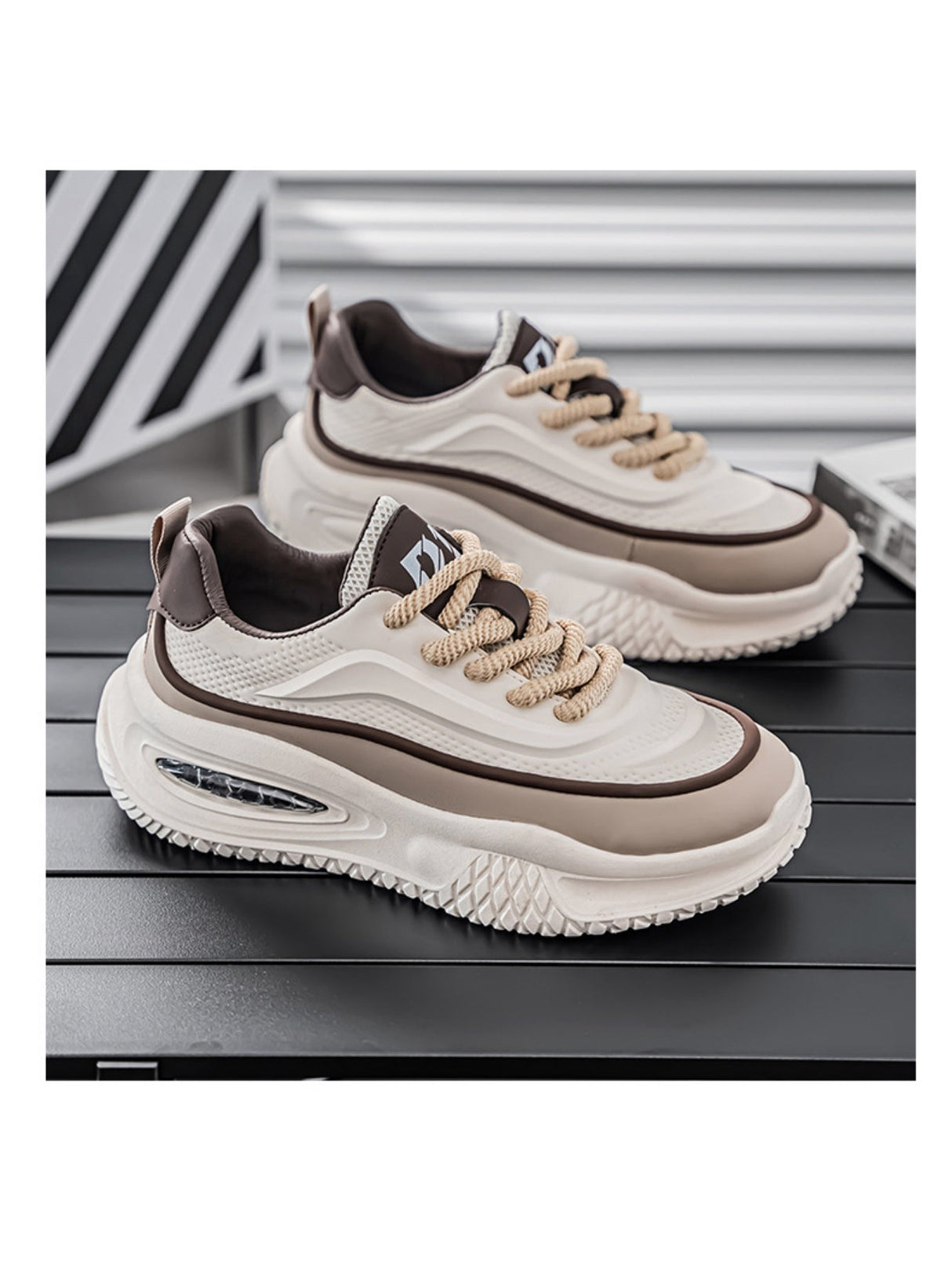 Liber Four Seasons Colorblock Thick-soled Men's Casual Sports Shoes