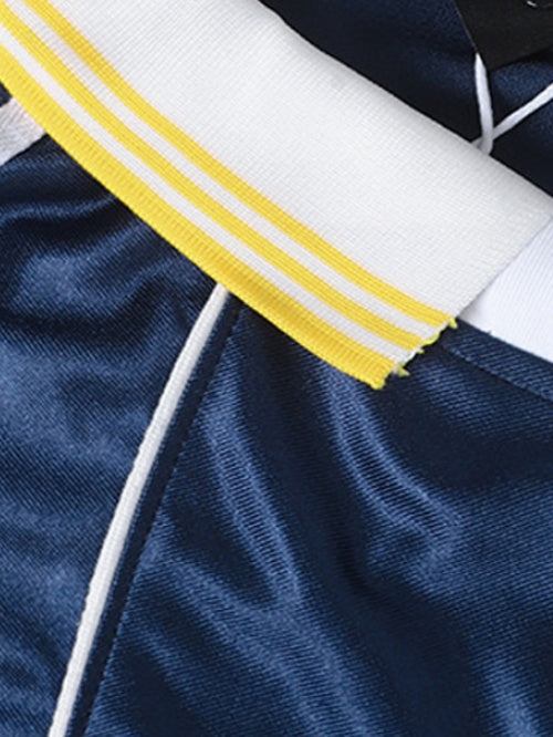 Campus Badge Embroidery Breathable Polo Shirts