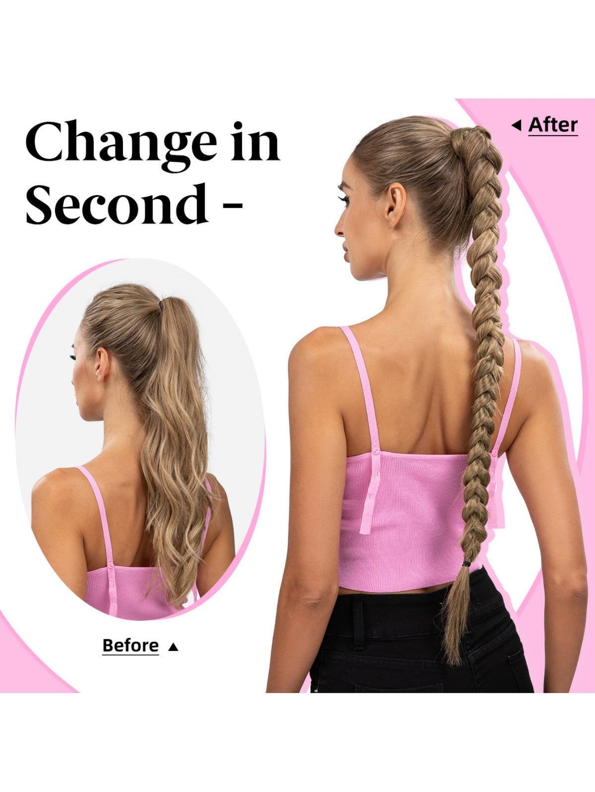 Wrapped Ponytail Wig