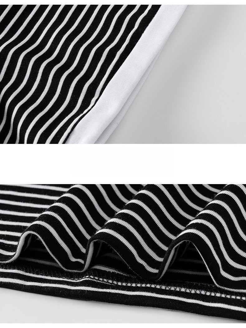 Layered-look Stripes T-shirts