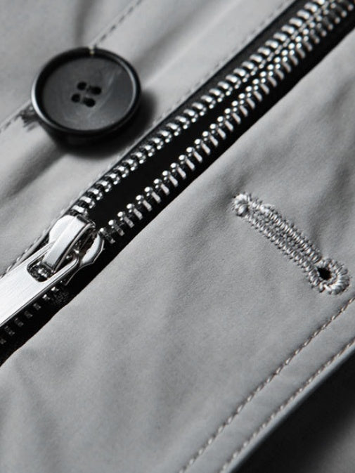 Business Wrinkle-Free Mid-Length Trench Coat