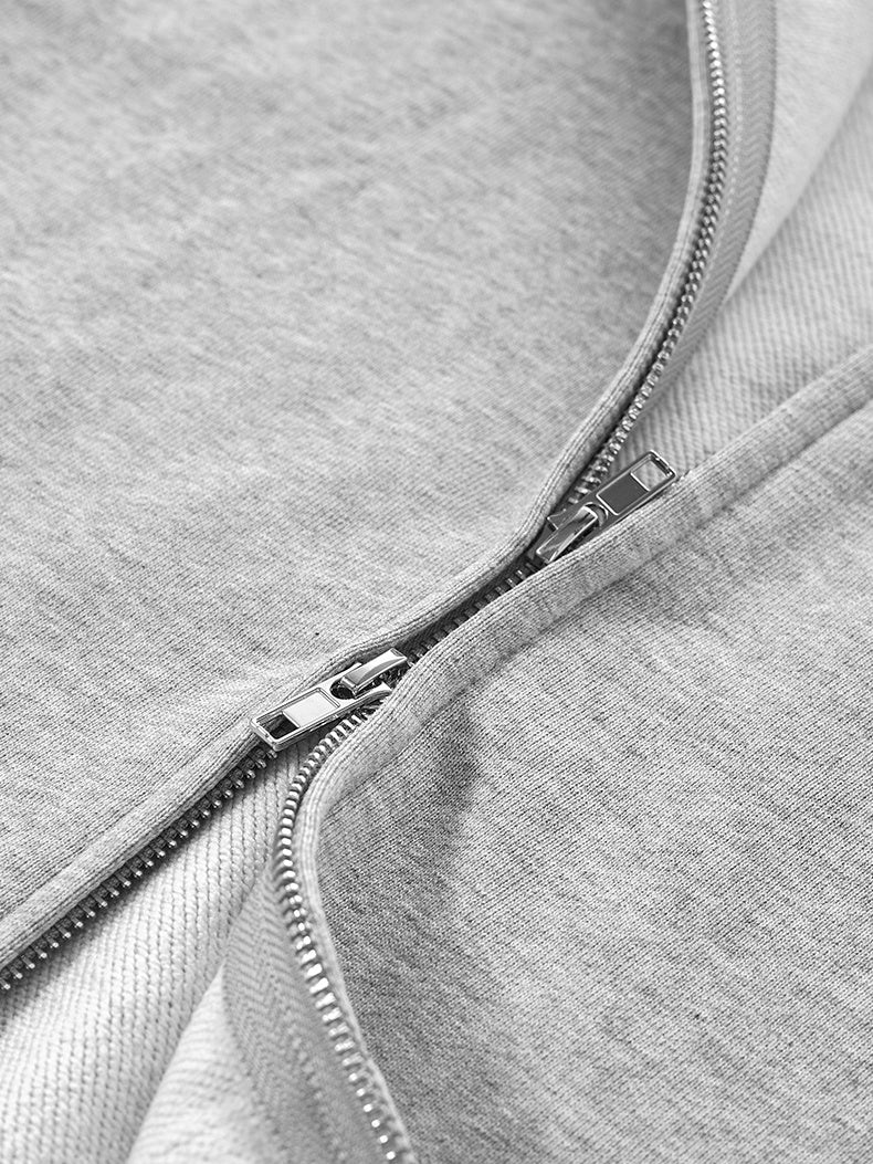 420G Heavy Double-ended Zipper Hoodies Vest Jacket