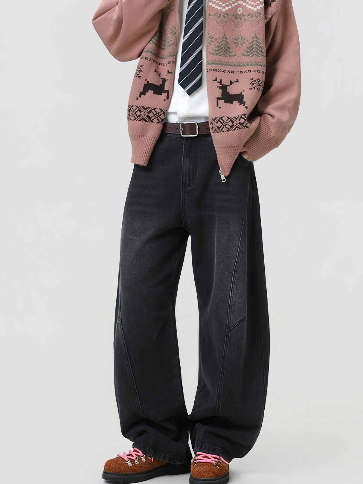 Christmas Jacquard Fair Isle Retro Ethnic Cardigan Sweater