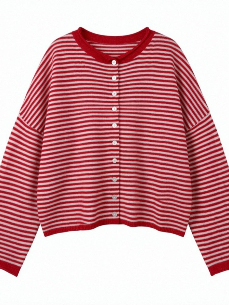 Christmas Stripes Red Cardigans