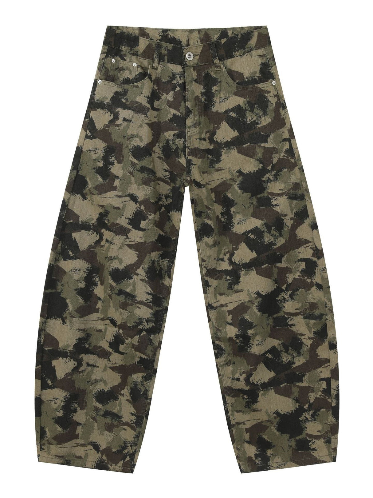 Retro Camouflage Machete Loose-fit Pants