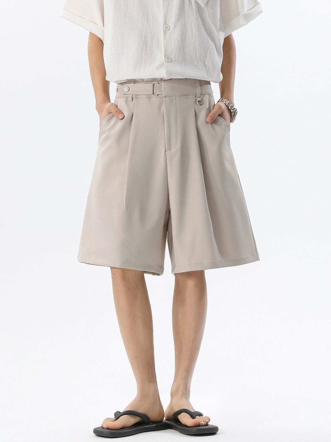 Belts Adjustable Stereo Five Points Shorts