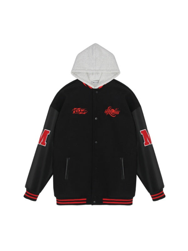 Liber Autumn Neutral wear Pocket decoration Letter Jackets