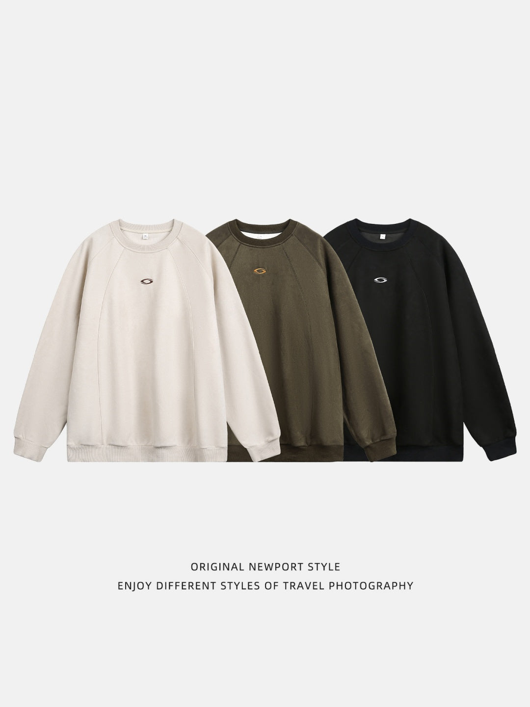 Liber Autumn Men's Embroidered Pattern Graphics Sweatshirts&Hoodies