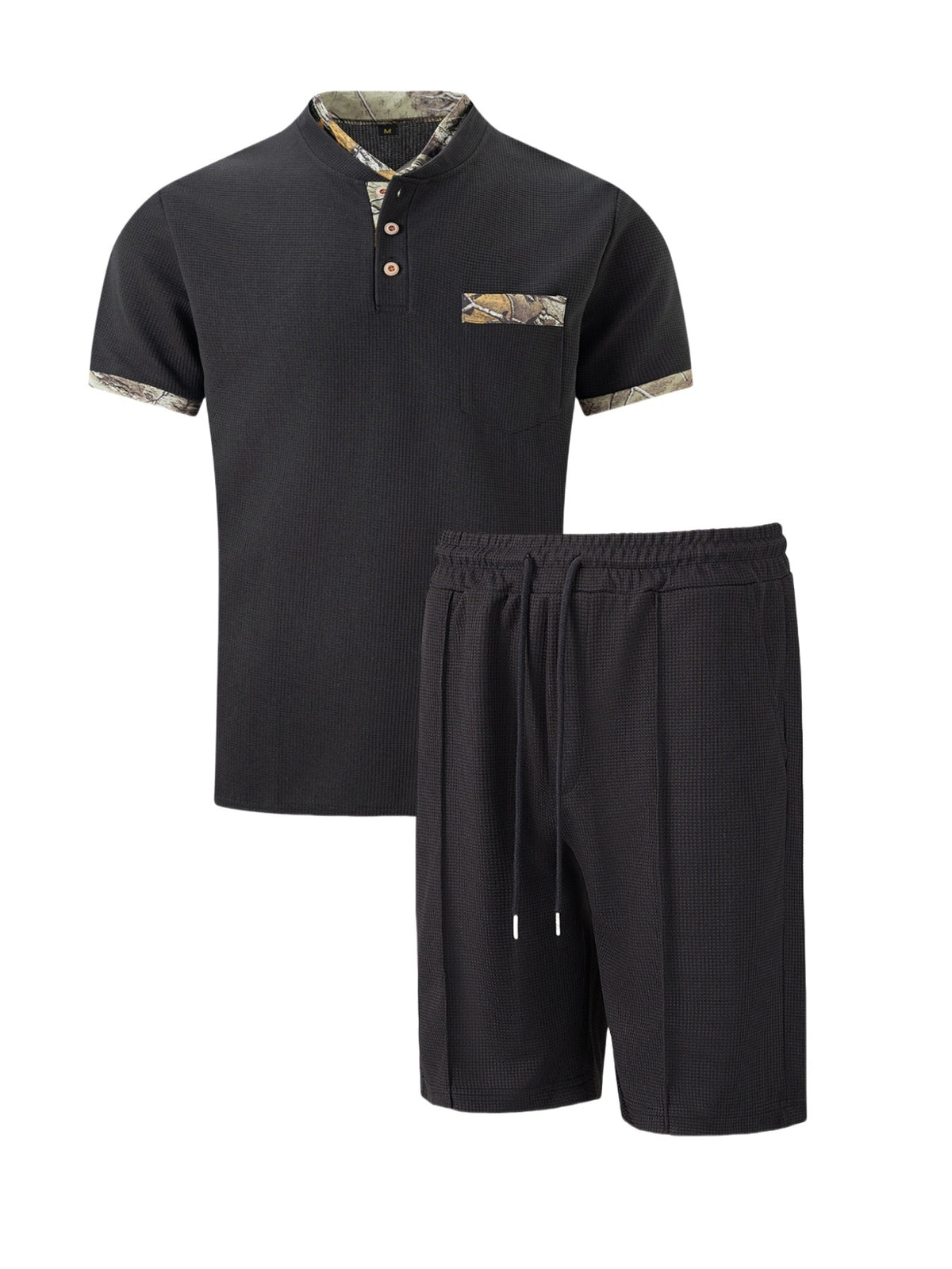 Solid Color Leisure 2-piece Sets Set