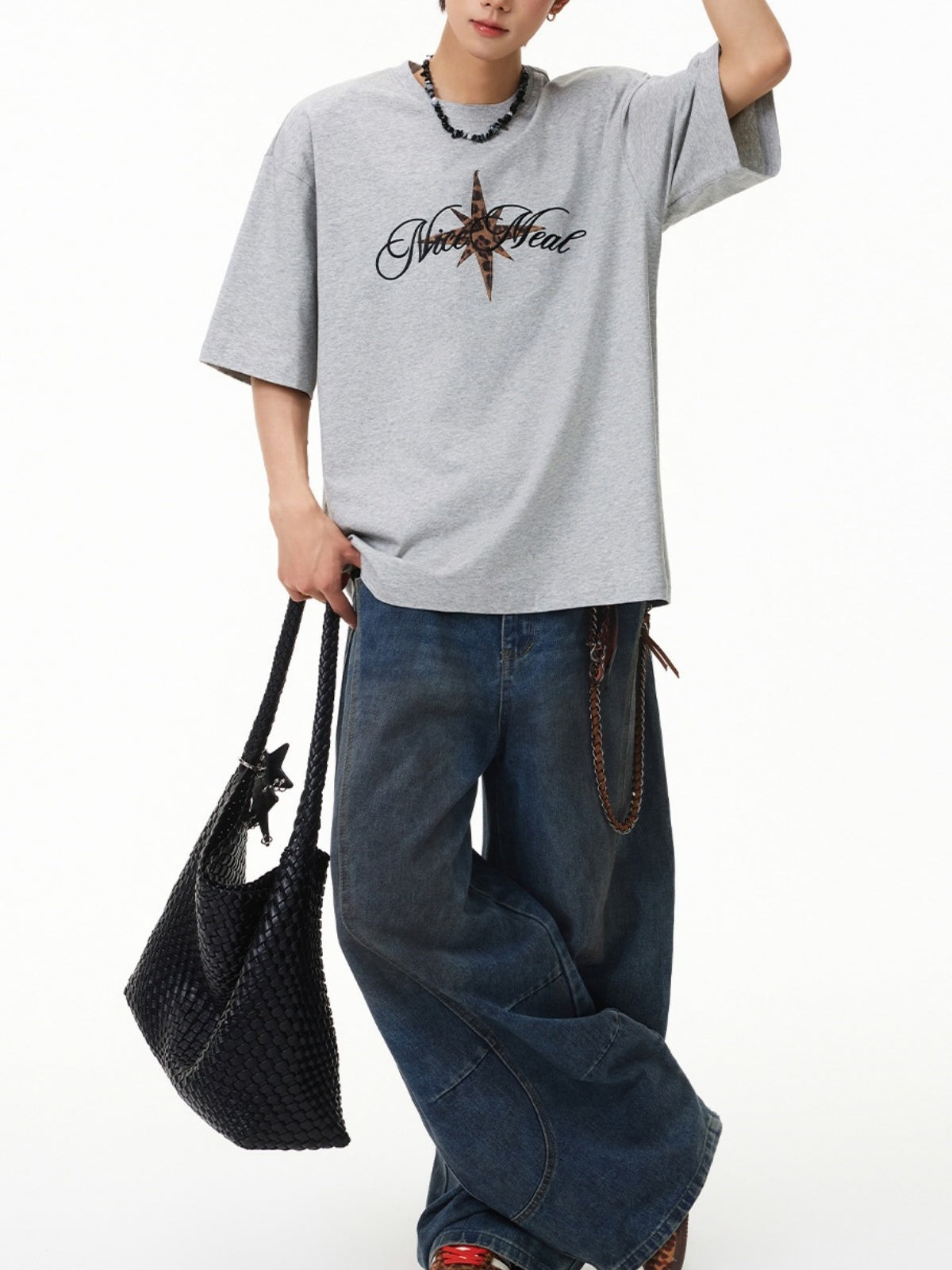 Leopard Print Retro Loose-fit T-shirts