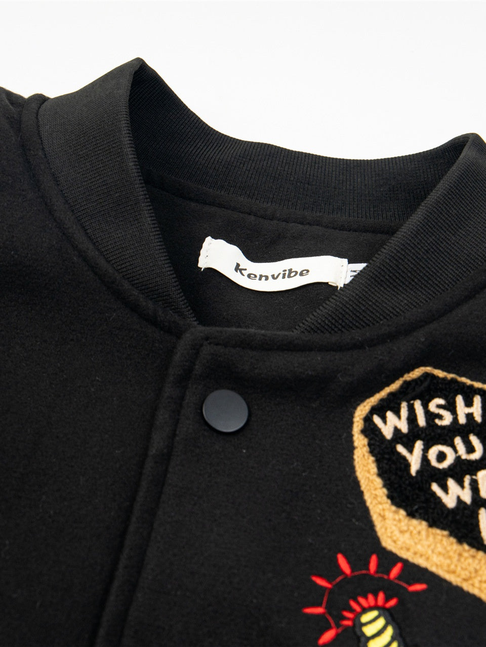 Fun Letters Embroidery Thickening Loose And Casual Hip-hop Jacket