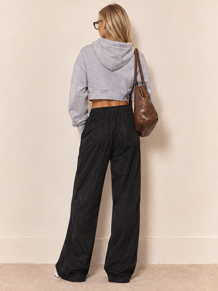 Casual Loose Striped Wide-leg Sweatpants