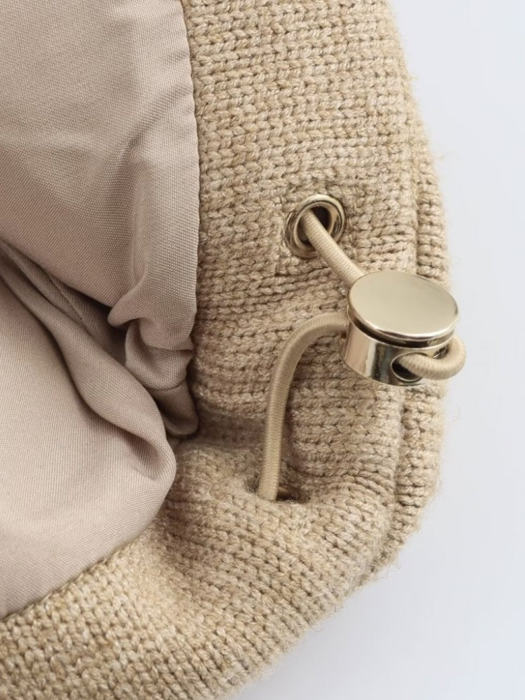 Stand Collar Style Cotton Vest Simple Style Cardigan Warm Short Vest