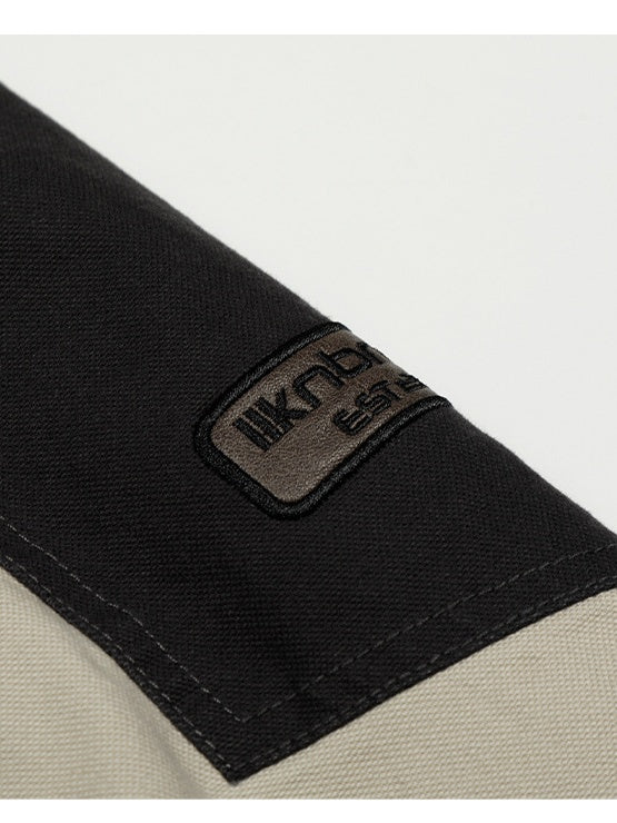 Retro Locomotive Short And Wide Boxy Loose Letter Jackets