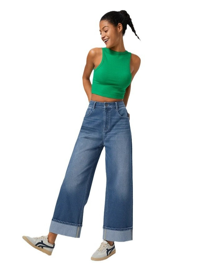 Liber Spring Women's Old Jeans