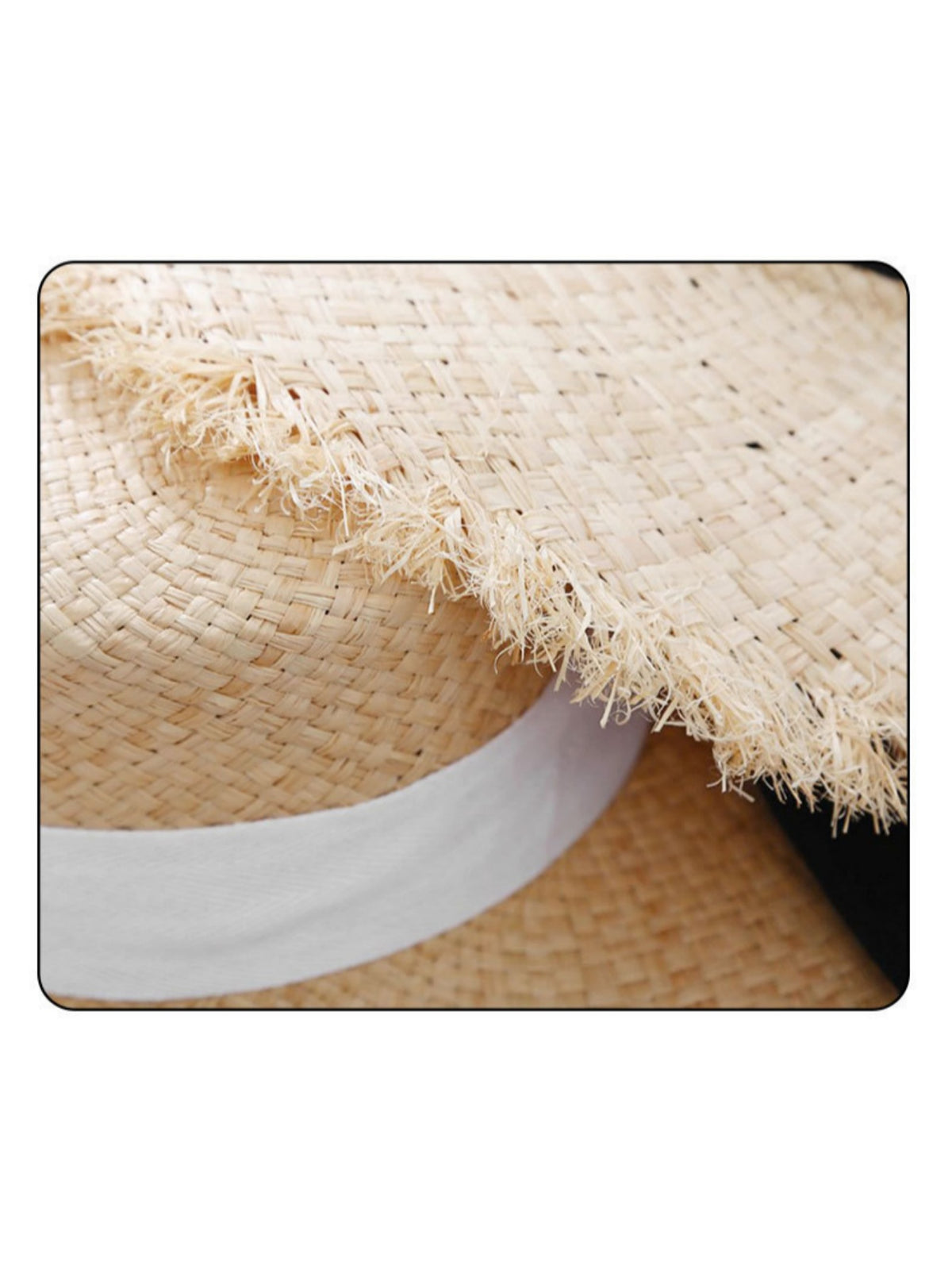 Raffia Straw Wide-brimmed Beach Vacation Hat