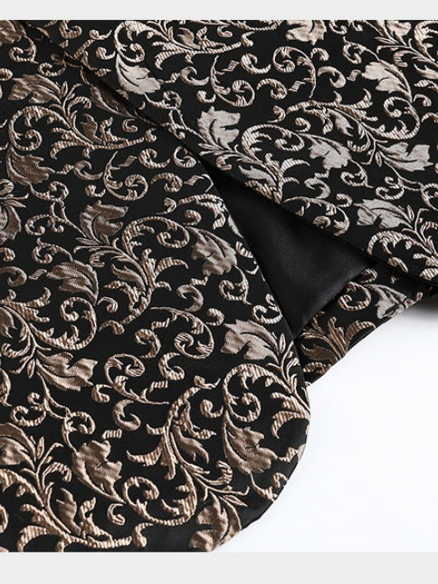 Leisure Jacquard Suit Set 2-piece Sets