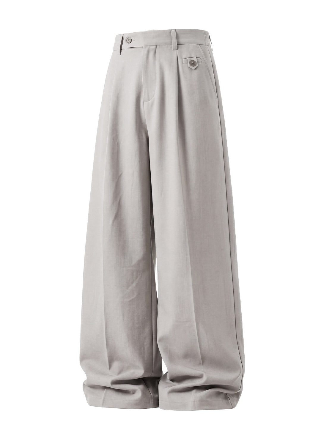 Gathering Old Money Style Nine Points Dress Pants Pants