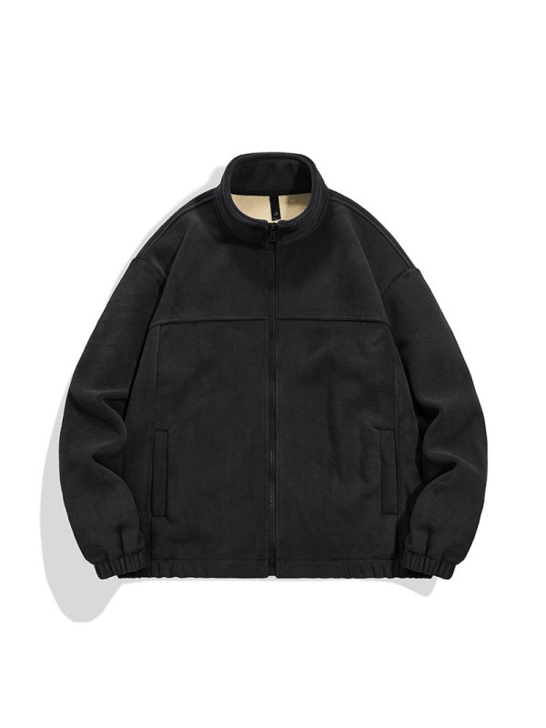 Plush Fleece Keep Warm Thickening Stand Collar Jackets