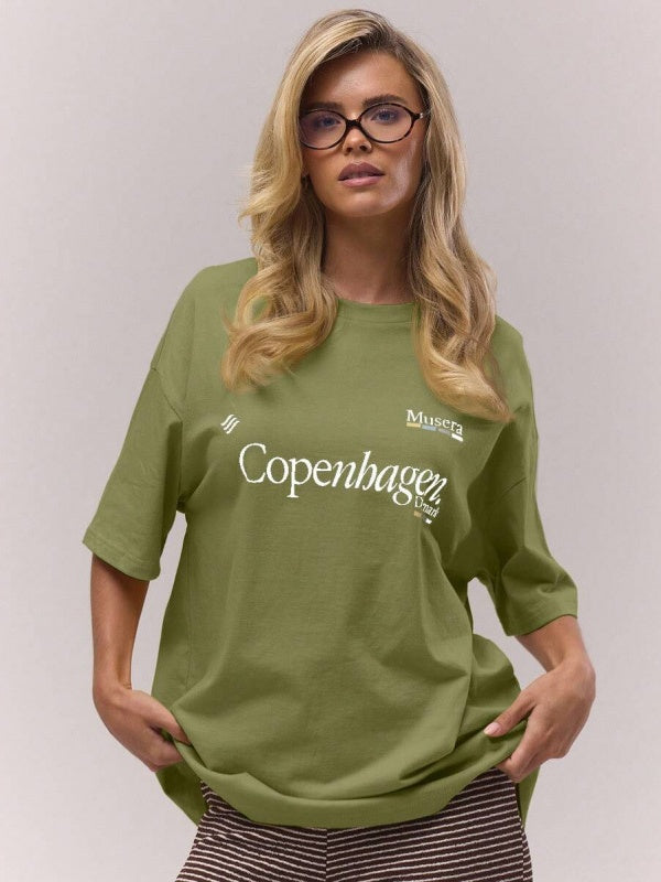 Casual And Versatile Geometric Pattern T-shirt