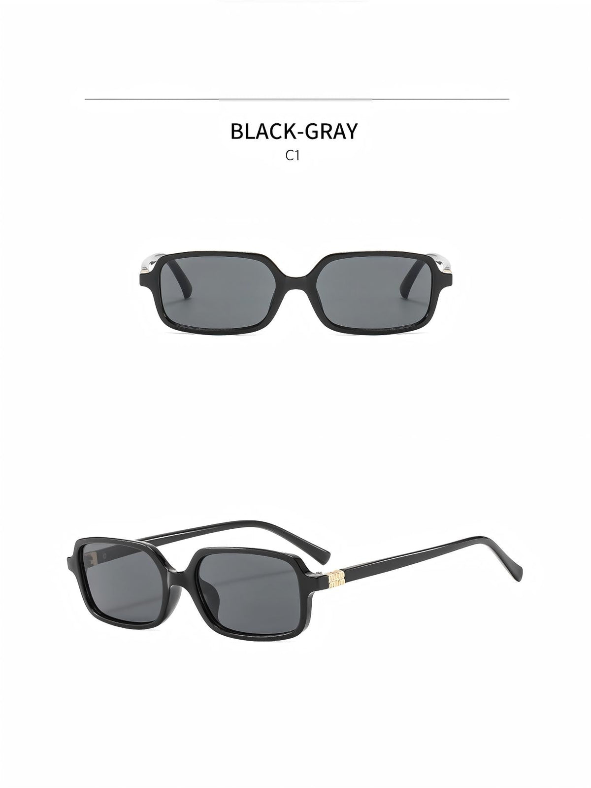 Kleine quadratische Sonnenbrille