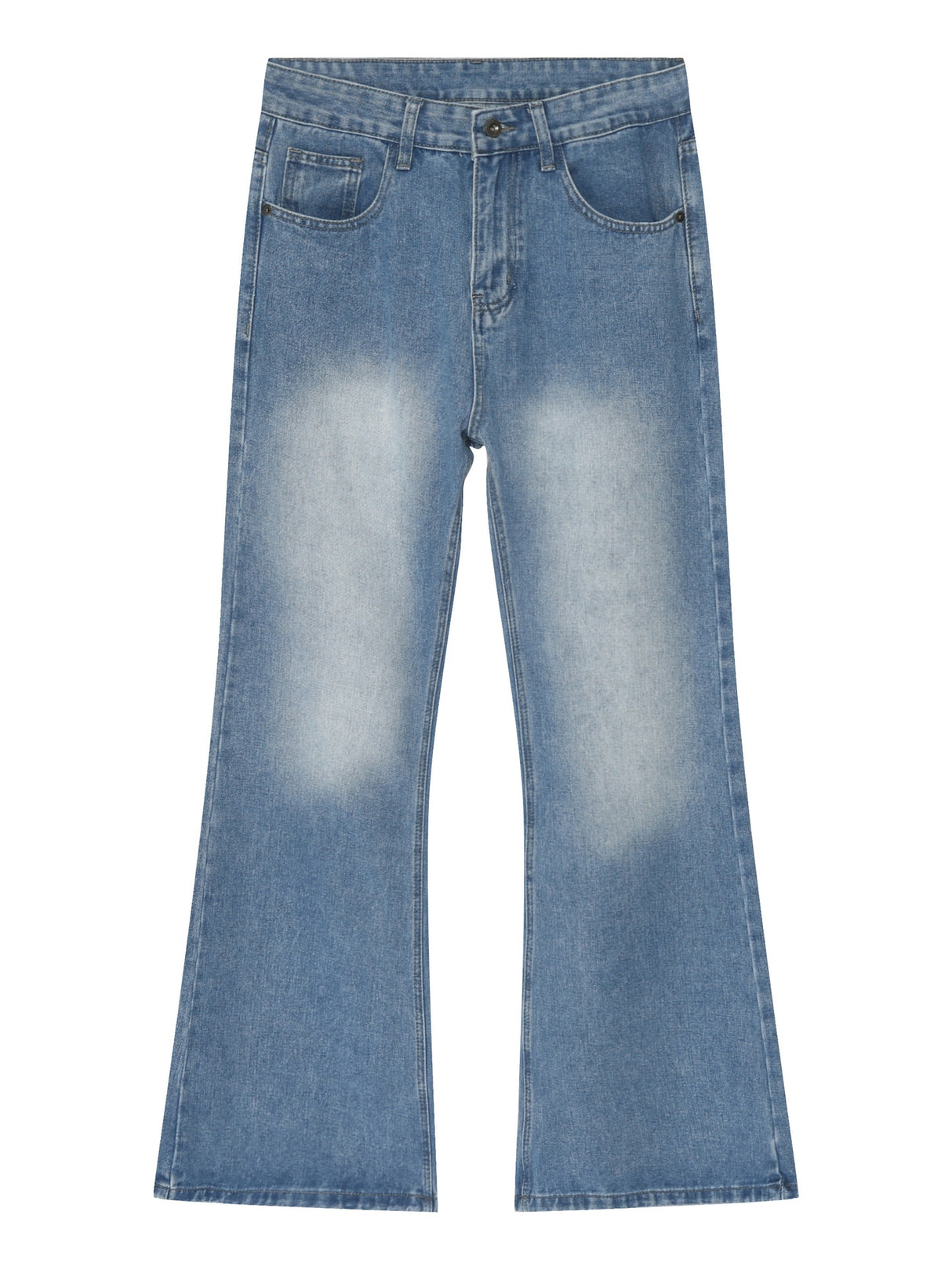 Retro Washed Denim Loose-fit Pants