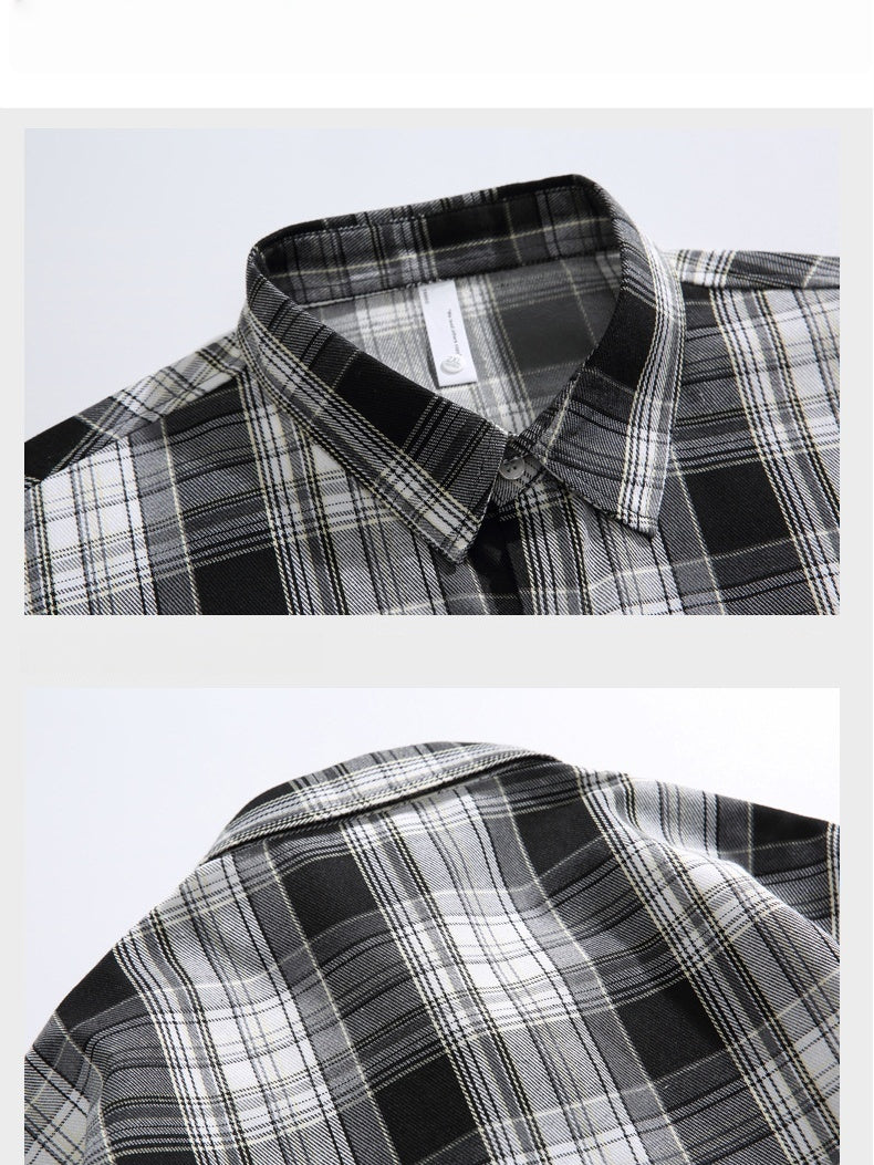 Liber Autumn Neutral wear Badge Solid Color Shirts