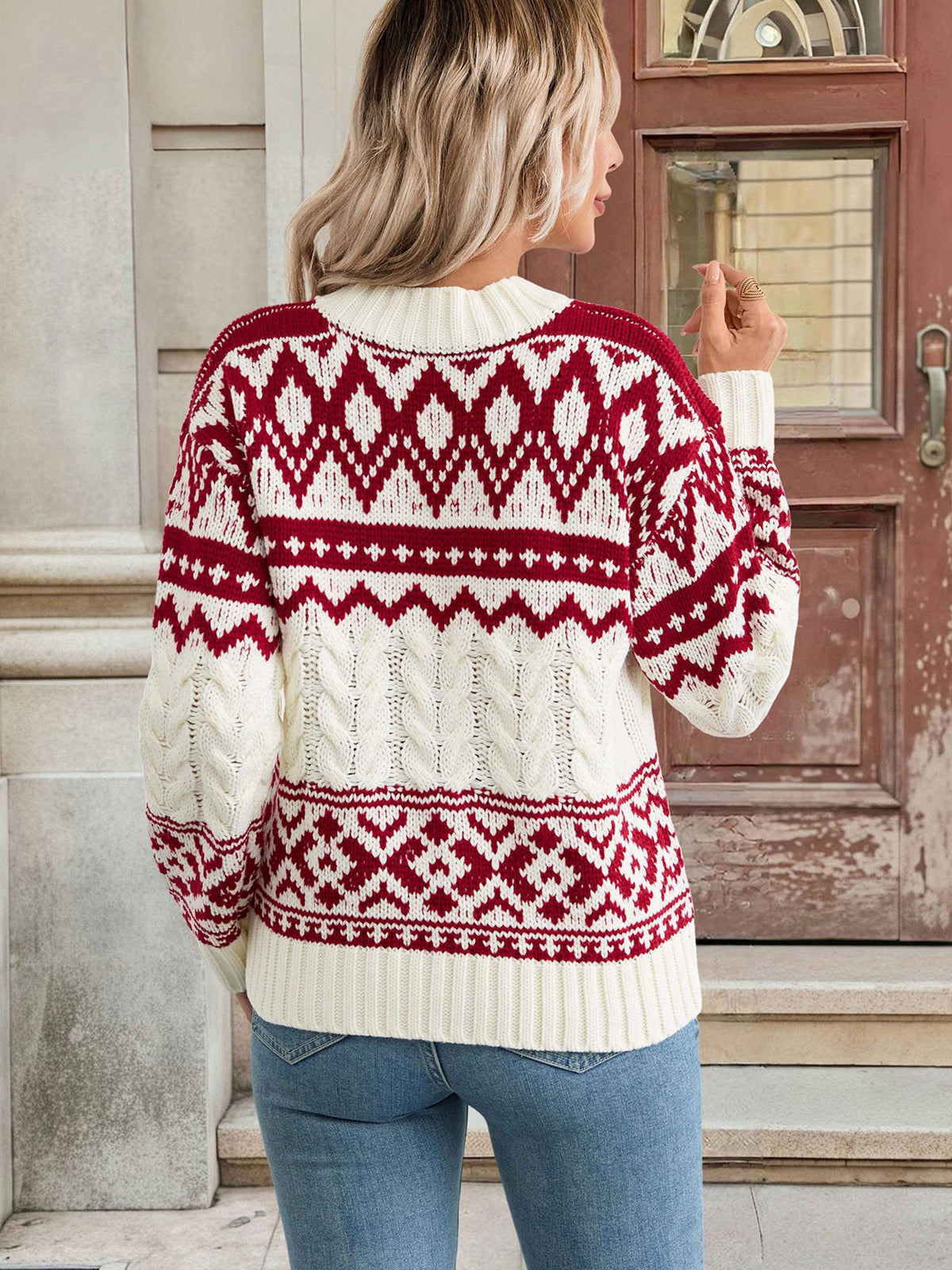 Geometric Pattern Sweater