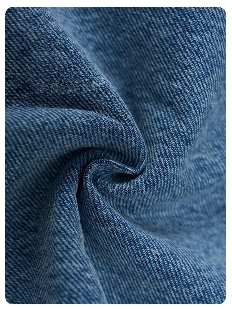 Washing Stereo Multiple Pockets Tooling All-match Wide-leg Pants Jeans