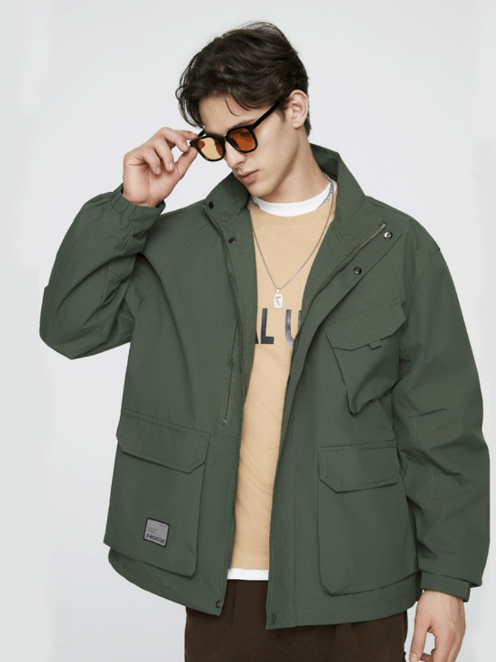 All-match Trend Sports Outdoor Leisure Multiple Pockets Work Jacket