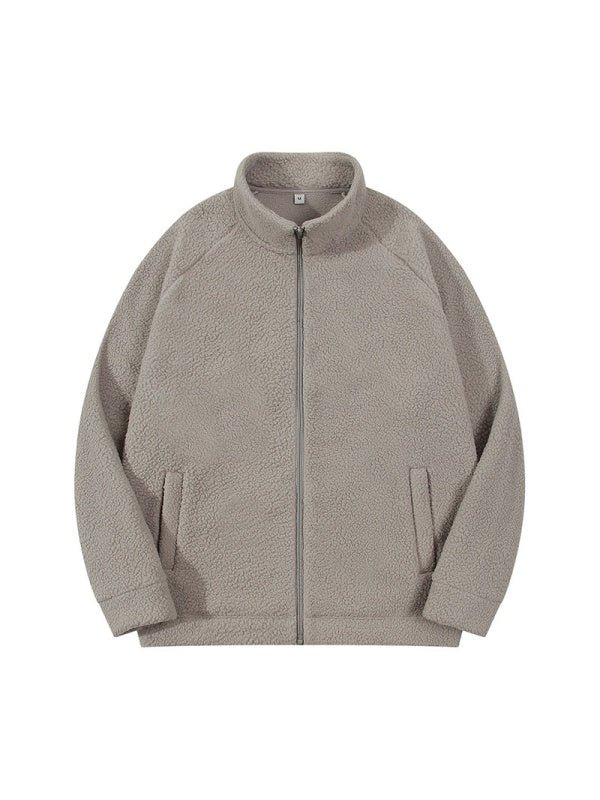 Fleece Plush Thickening Stand Collar Jackets