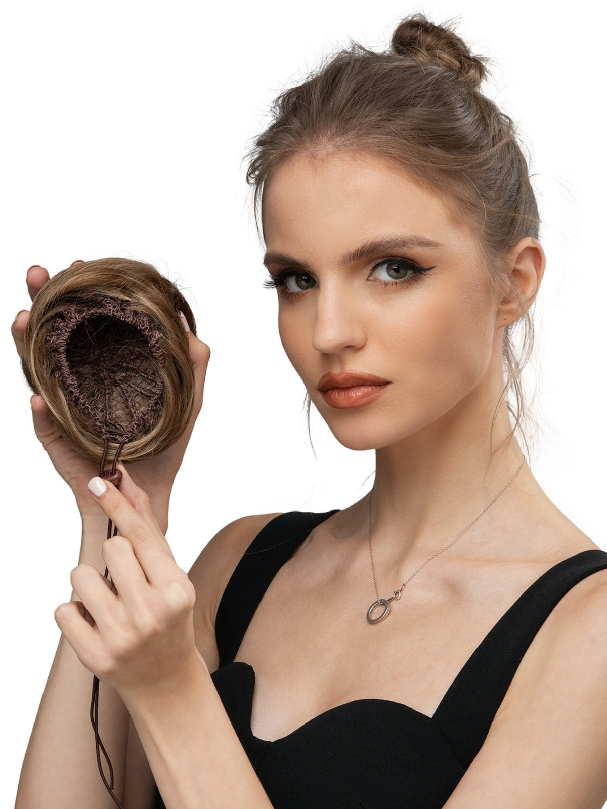 Pull-cord Bun Wig/hairpiece