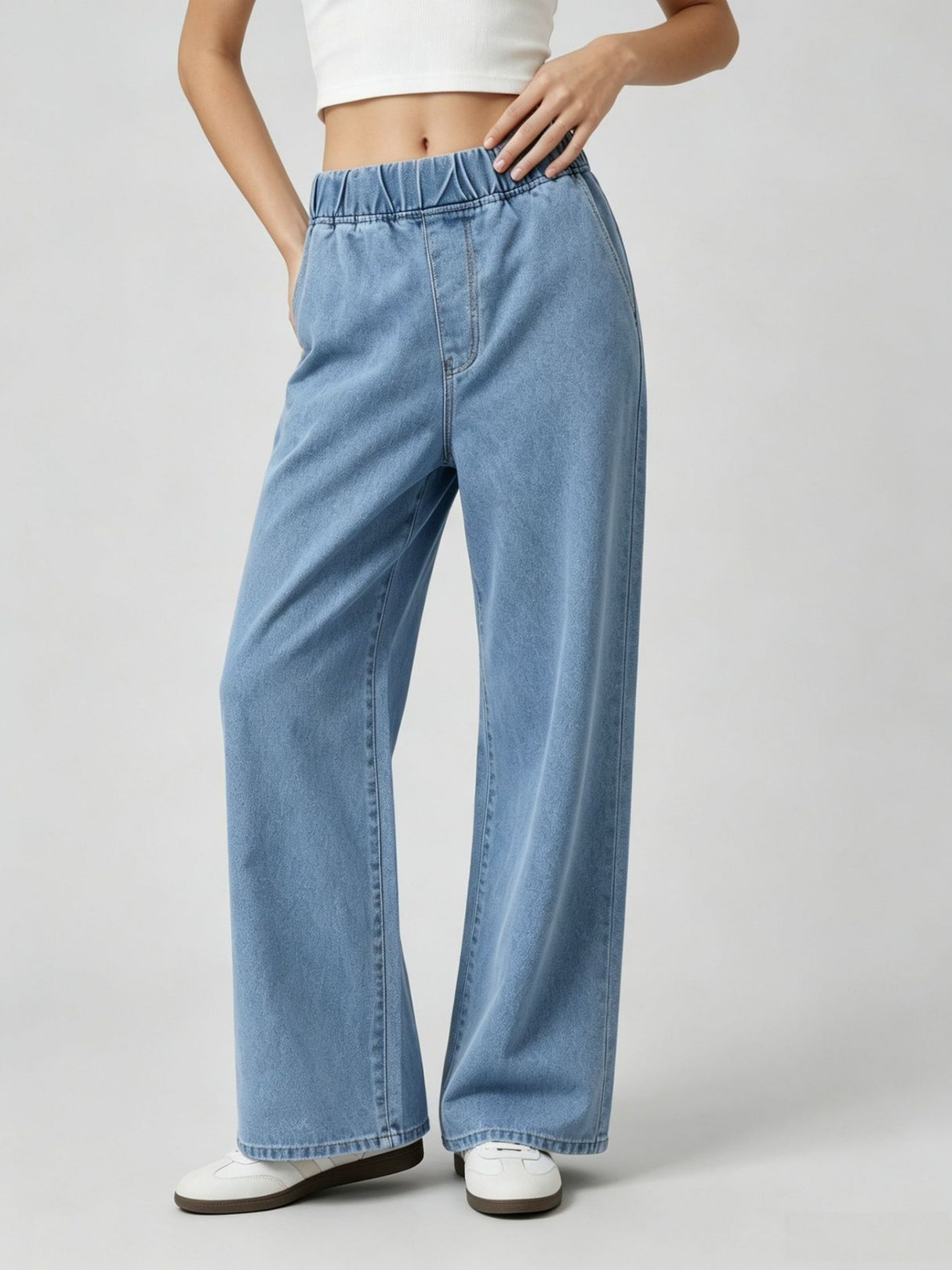Comfortable And Casual Wide-leg Loose Jeans