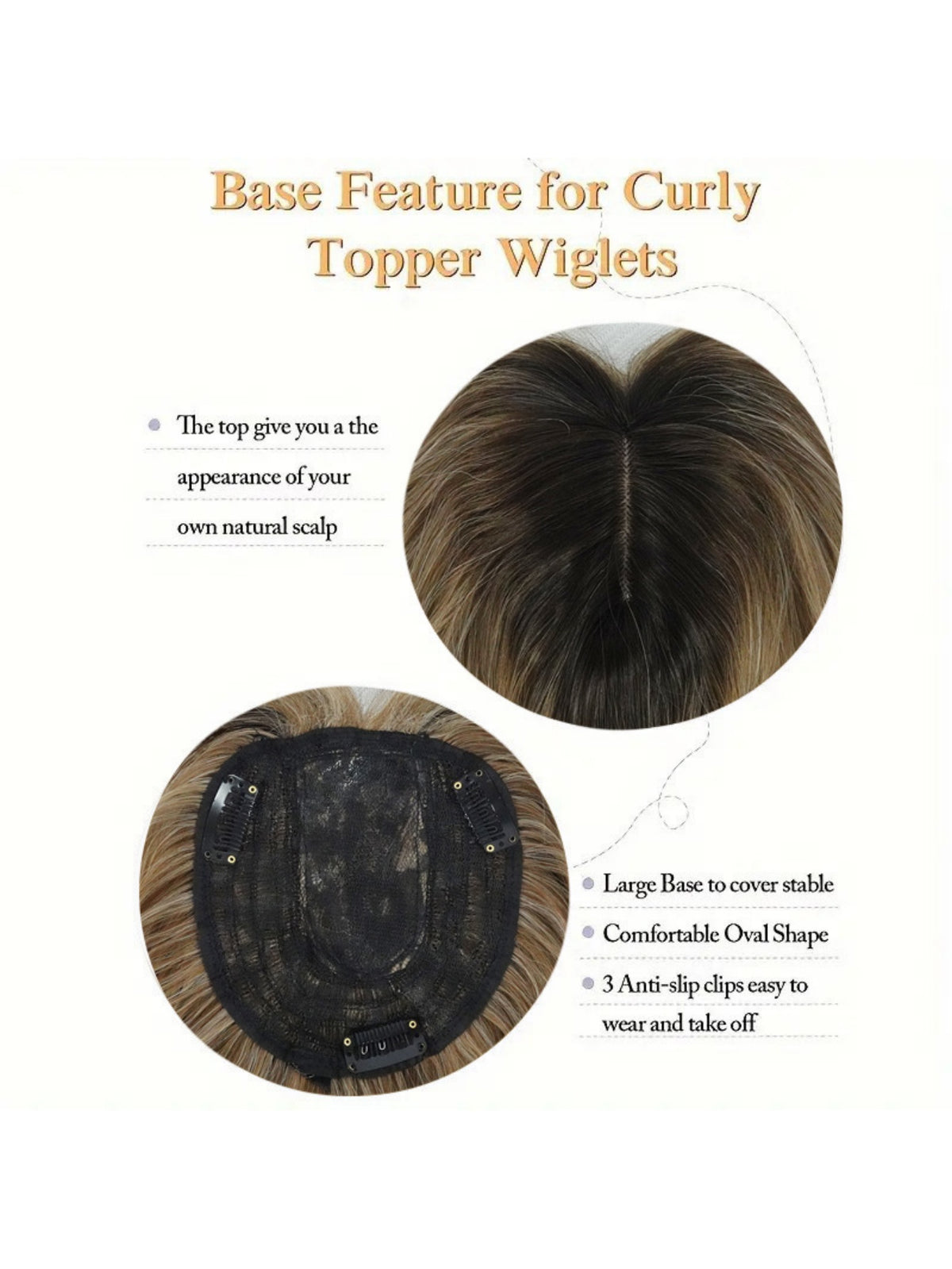 Synthetic Fiber Long Wavy Curl Wig