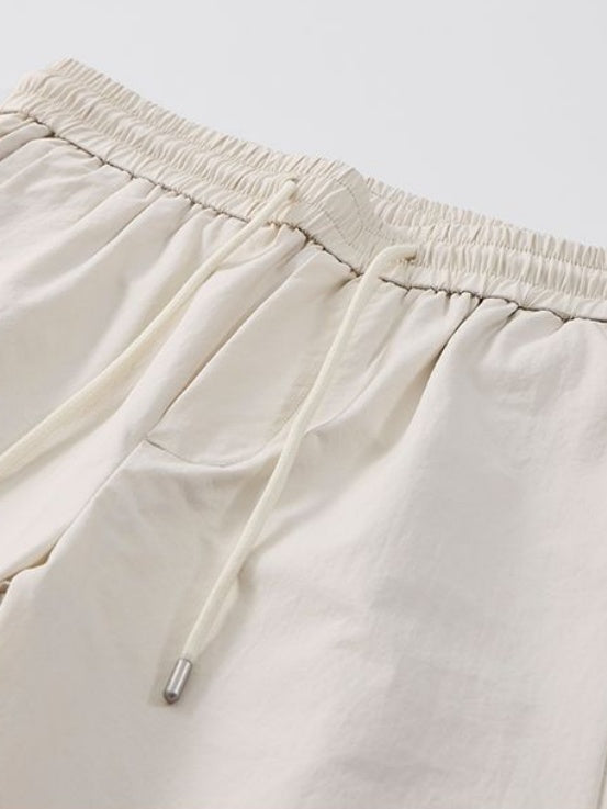 Loose-fit Straight-fit Cooling Sensation Wide-leg Pants